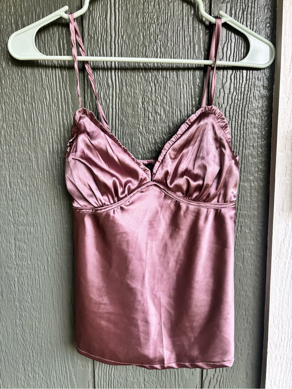 Papermoon Satin Cami Tank Top Mauve